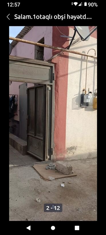 Kirayə mənzillər: Həyətdə yerləşən bir otaqlı obşi mənzil. Mənzil kiçik ailələr üçün