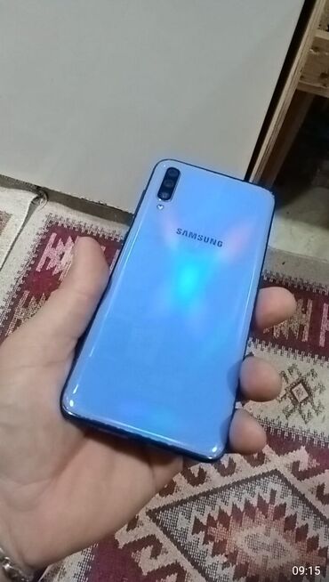 Samsung: Samsung Galaxy A70, 128 GB, rəng - Mavi, Düyməli, Barmaq izi, İki sim kartlı