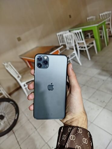 ucuz telfon: IPhone 11 Pro Max, 64 GB, Alpine Green, Zəmanət