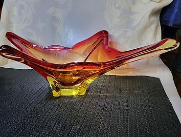 Ostali antikviteti: Cinija murano 1950 do 1960 god. -Sommerso -rucni rad. Murano cinija — 9