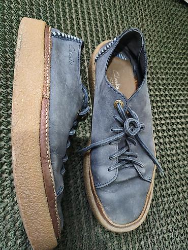 clarks обувь: Мужские туфли, 40, Clarks, Б/у, цвет - Синий, Самовывоз — 1