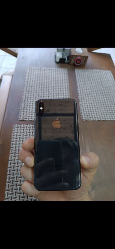 Apple iPhone: IPhone X, Б/у, 256 ГБ, Черный, Зарядное устройство, Кабель