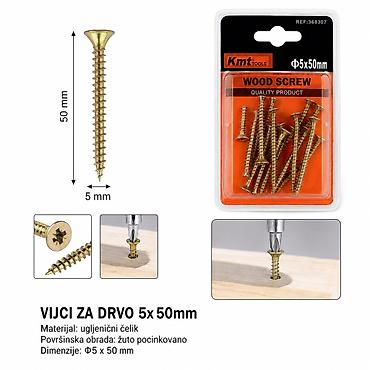 KMT Ekseri za lesonit pocinkovani u boji 9368307 Opis: - Vijci/ekseri