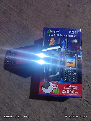 Digər mobil telefonlar: Hope K24 mobil telefon Telefon Təzədir. hədiyyə alınib. Ehtiyac — 13