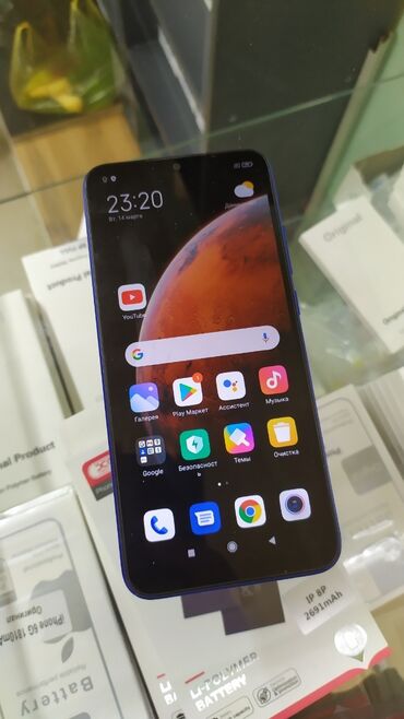 зарядка на редми 9а: Redmi, Redmi 9A, Колдонулган, 32 ГБ, түсү - Көк, 2 SIM