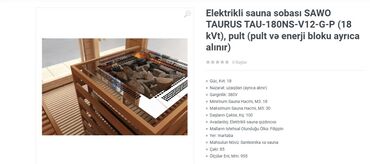 Təmir və tikinti: Sauna sobası