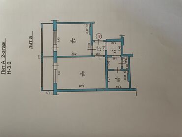 однокомнатная квартира на месяц: 1 комната, 41 м², 105 серия, 2 этаж, Косметический ремонт