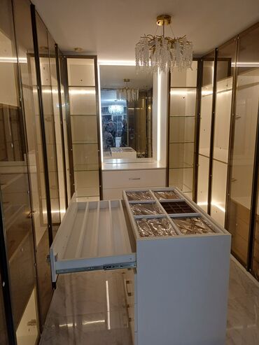 Sifarişlə dolablar: Künc dolab, Mətbəx üçün, Qarderob, Korpuslu — 1