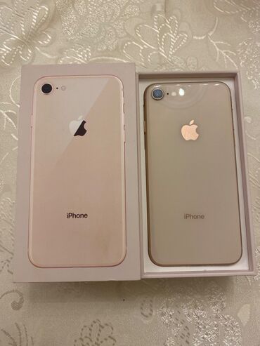 iphone 8 plis: IPhone 8, 64 GB, Qızılı, Barmaq izi