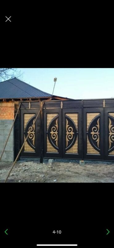 Распашные ворота: Ворота, распашные, откатные, металл Россия, есть в наличии и на — 9