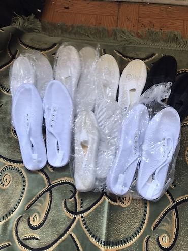 baletka: Qadın ayaqqabıları dəsti - Nəfəsalan tekstildən gündəlik slip-on — 1