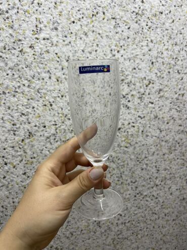 Qədəhlər: Qədəhlər, rəng - Gümüşü, Şüşə, 12 ədədli dəst, Fransa — 2