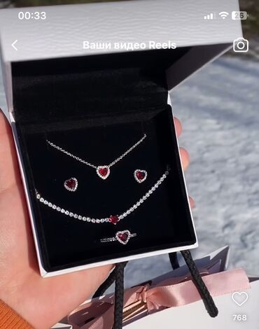 сережку: Очаровательный набор с сердечками ❤️ от Pandora🥰 Серебро 925 проба😍