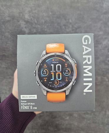 jbl xtreme: Garmin Fenix 8 47 mm AMOLED Sapphire, Titanium with Spark — 1