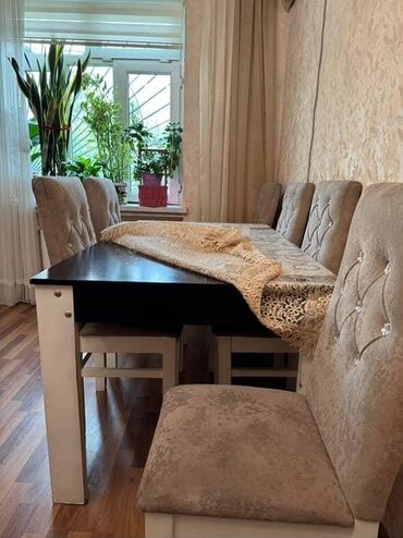 кухонные стулья: Qonaq otağı üçün, İşlənmiş, 6 stul