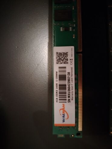 kompüter keysi: Оперативная память (RAM) 4 ГБ, 1600 МГц, DDR3, Для ПК, Новый