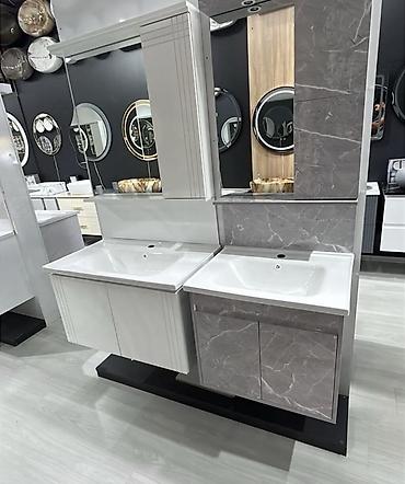 moydadir hamam ucun: Məhsul: Vanna otağı üçün asma lavabo mebel dəstləri Təsvir: - Müasir — 4
