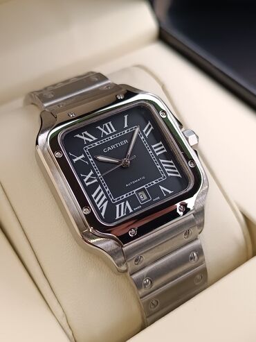 Qol saatları: Yeni, Qol saatı, Cartier, rəng - Gümüşü — 12