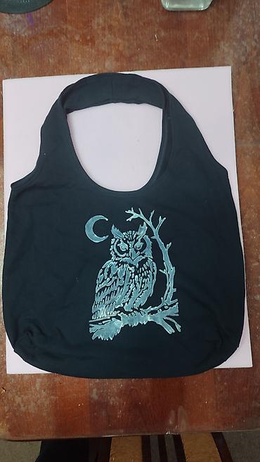 Torbe: Unikatne ručno oslikane pamučne torbe preko ramena - Materijal — 2