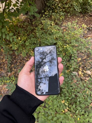 купить бу телефон дешево: IPhone SE 2020, Колдонулган, 64 ГБ, Jet Black, Каптама, 91 %