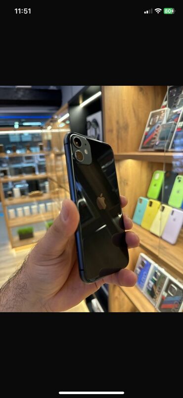 айфон 11 купить в бишкеке: IPhone 11, Б/у, 64 ГБ, Черный, 76 %