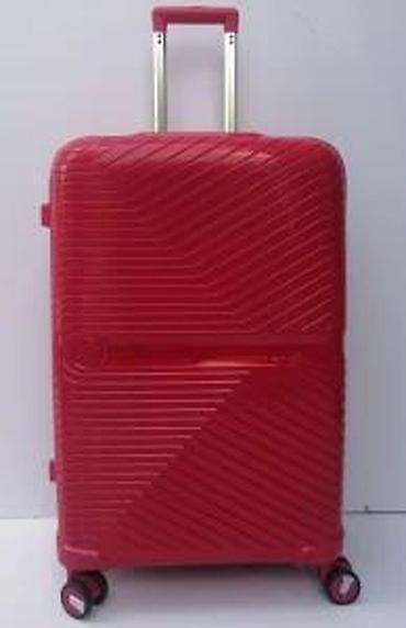 Putni koferi i torbe: Set crvenih kofera – 3 komada - Dizajn: moderni polikarbonatni/ABS — 19
