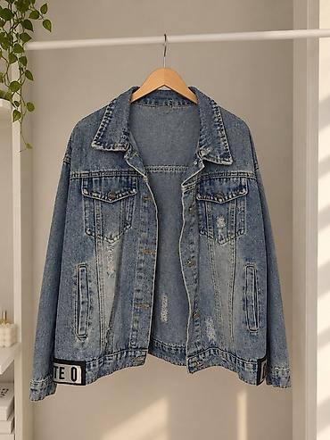 oversize kurtka: Rahat oversize cins gödəkcə✨ Payız üçün çox yaxşı seçimdir. S və M — 1