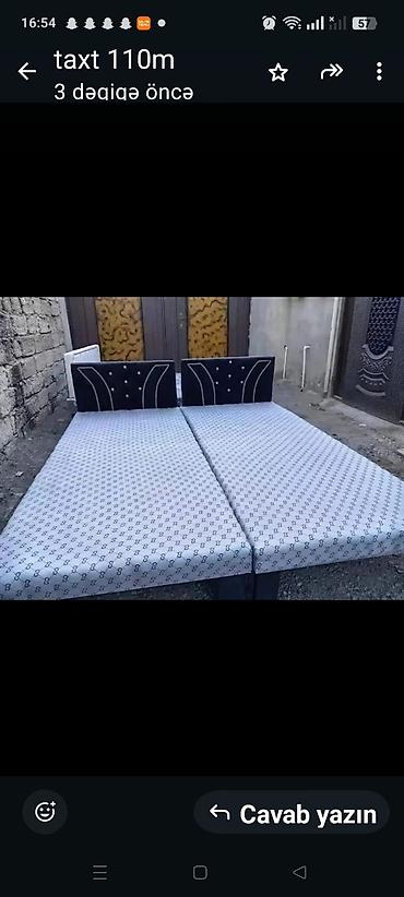 bag yellencek: Təzə çarpayılar. 1 nəfərlik çarpayılar 60manat. 2 nəfərlik taxt — 8