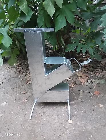Товары для шашлыка: Metaldan hazırlanmış raket sobası / portativ odun sobası - Material — 1