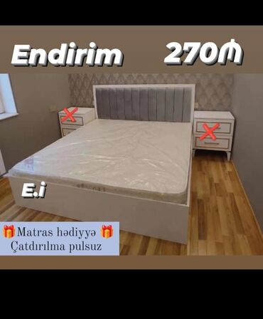 Çarpayılar: Yeni, İkinəfərlik çarpayı, Bazasız, Matras ilə, Siyirməsiz, Azərbaycan -da lalafo.az — 9 Çarpayılar: Yeni, İkinəfərlik çarpayı, Bazasız, Matras ilə, Siyirməsiz, Azərbaycan — 9