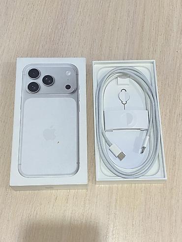 Apple iPhone: IPhone 17 Pro, Б/у, 256 ГБ, Серебристый, Зарядное устройство, Защитное стекло, Чехол, 100 % — 10