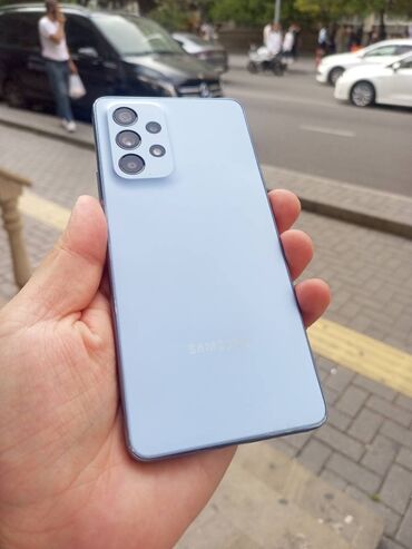 Samsung: Samsung Galaxy A53 5G, 128 GB, rəng - Göy, Zəmanət, Sensor, Barmaq izi