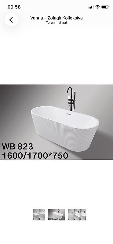 hamam tavanları: Yeni Vanna, Akril, 150x70 sm, Pulsuz çatdırılma, Rayonlara çatdırılma — 4