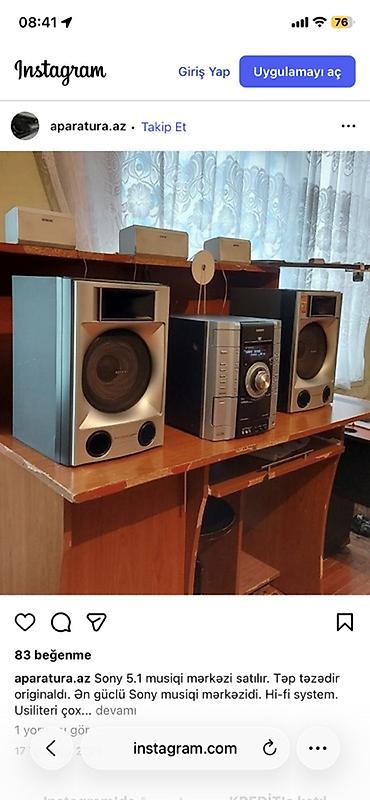 hi fi: Sony Hi‑Fi 5.1 musiqi mərkəzi Bu modellərdən kimdə varsa vatsapa — 2