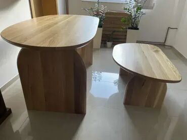 polovni stocici: Trpezarijski sto hrast i klub sto modernog dizajna Dimenzije