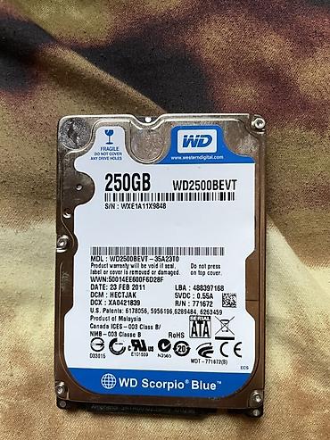 wester: Жесткий диск для ноутбука WD Scorpio Blue 250GB (модель WD2500BEVT) - — 1