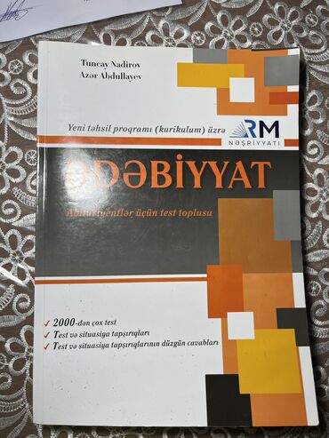 edebiyyat nezeriyyesi kitabi pdf: Gəncədə- Ədəbiyyat testi RM nəşriyyatın testidir. Yeni nəşrdir. Çox