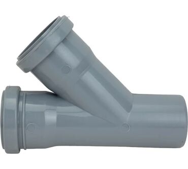 olcu lazeri: PVC kanalizasiya boru fitinqi – Y tipli (45° şaxələndirici) -