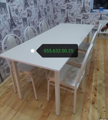 Masa və oturacaq dəstləri: Stullar. Stol stul destləri. Masa və oturacaqlar dəstləri. Masalar — 7