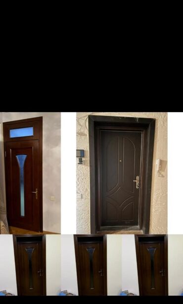 Bir evin qapıları satılır səliqəlidir.seyf qapı 215*90 ölçü 250 AZN 4