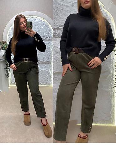 zara zenske elegantne pantalone: Ženske elegantne pantalone sa ravnom nogavicom
2350din
S M L — 4