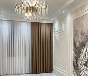 Pərdə və tüllər: Qəşəng pərdələr otağa zəriflik qatır. Ağ tül pərdələr işığı yumşaq — 18