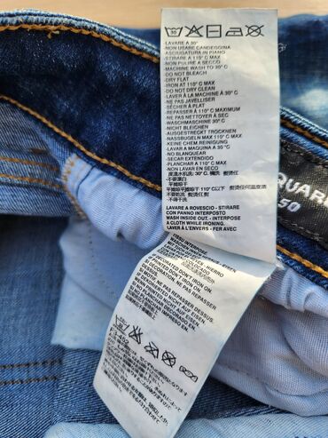 Farmerke: Muske farmerke L vel Poluobim struka 45do 50 cm,duzina 105 cm,imaju — 4