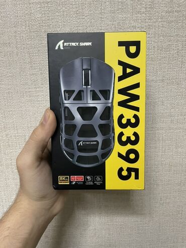 Mauslar: Attack Shark R3 oyun siçanı – PAW3395 sensorlu, maqnezium ərintili — 2