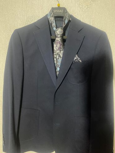 Kostyumlar: Süvari brendinin tünd göy rəngli kişi dəsti - Üst geyimi: klassik — 3