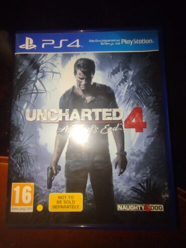 Oyun diskləri və kartricləri: Uncharted 4: A Thief's End, Macəra, İşlənmiş Disk, PS4 (Sony Playstation 4), Pulsuz çatdırılma