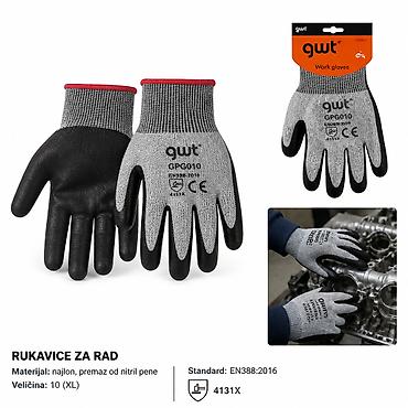 KMT Nivo 5 crne PU rukavice otporne na sečenje 2385809 - Brend: Kmt