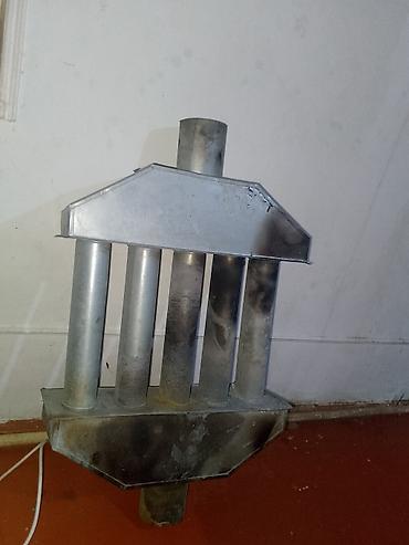 odun peçi satışı: Metal istilik dəyişdiricisi / tüstü borusuna taxılan radiator - — 1