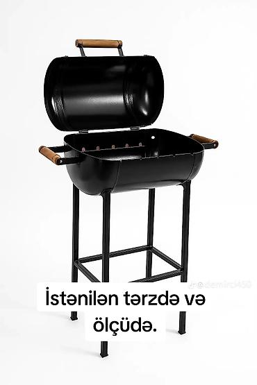 manqal setka: Sifarişlə manqalların yığılması xidməti. - Qapaqlı, ayaqlı, kömürlə — 2