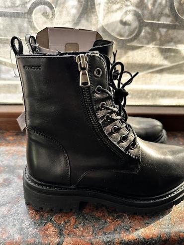 Ботинки и ботильоны: Ботинки, 36, Geox, Новый, цвет - Черный, Самовывоз — 2
